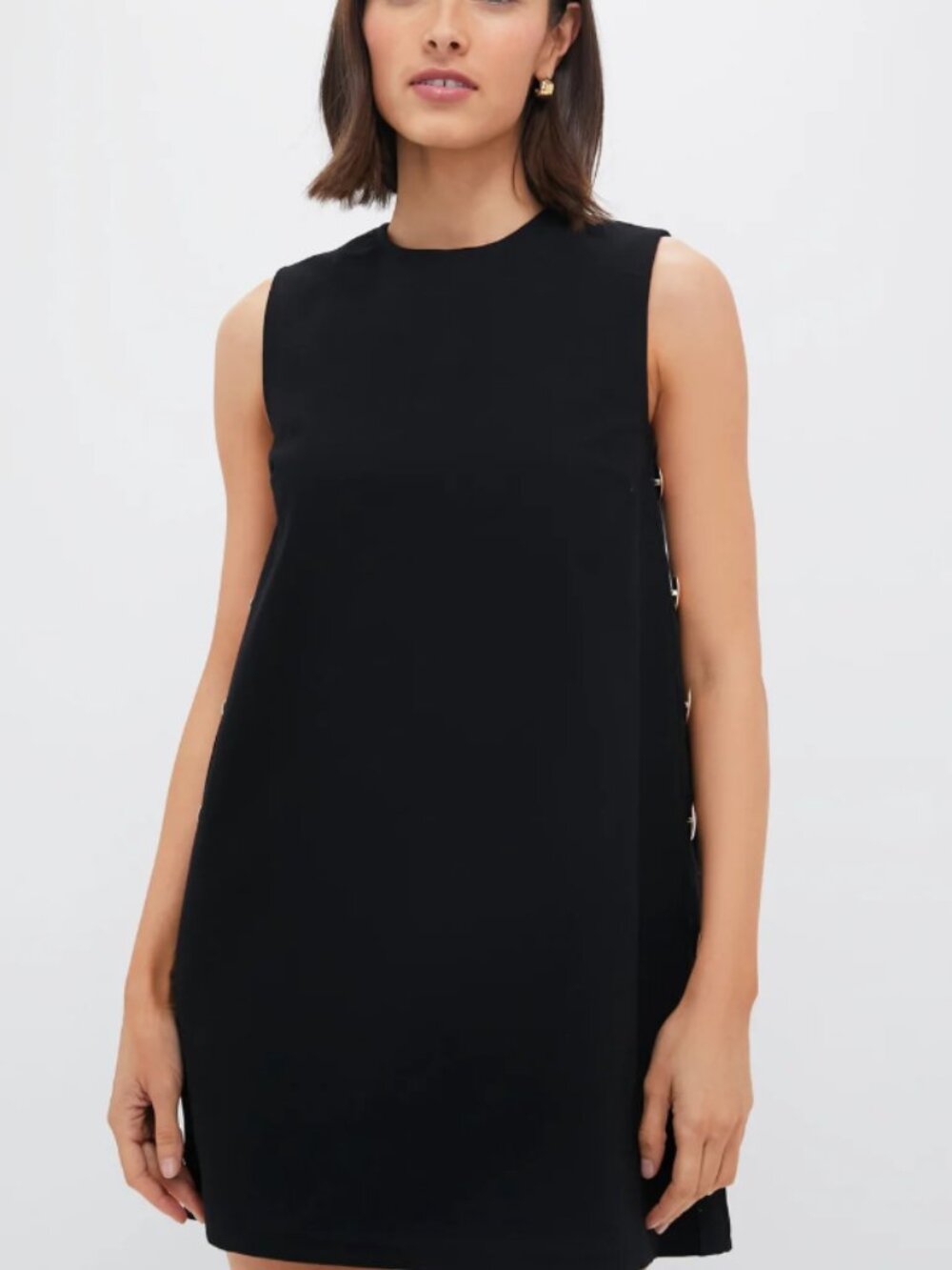 Tuckernuck Black Twill Button Bitsy Dress by Hyacinth House | XS | NWT - Picture 5 of 11